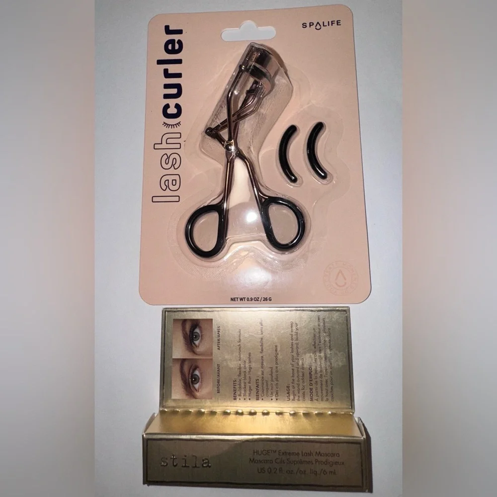 Stila Intense Black Mascara & Spa Life Lash Curler